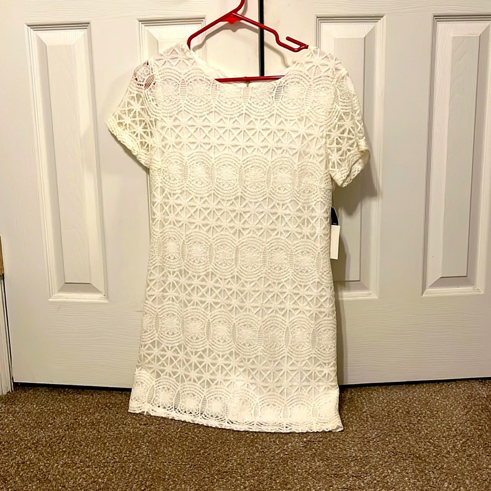 Lulu’s White Short Special Occasion Dress Size S